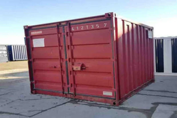 Contenedor marítimo usado 10 pies (3 m) — almacenaje económico