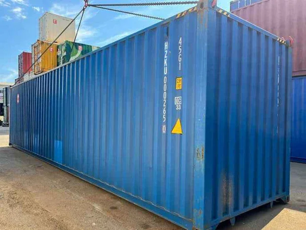 Contenedor marítimo High Cube (HC) 40 pies usado — gran capacidad