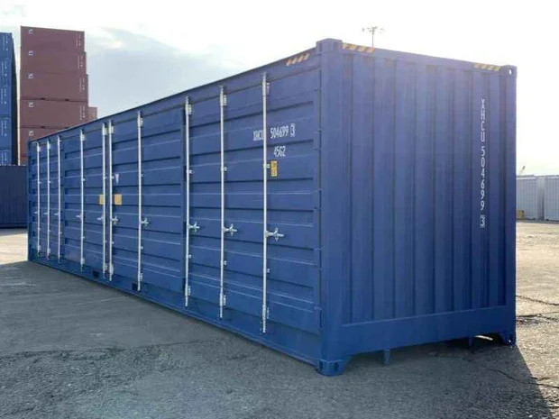Contenedor marítimo 40 pies HC con puertas laterales — Ref. 29003