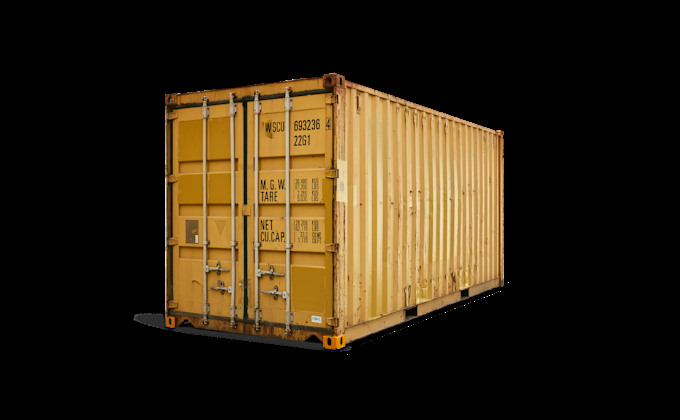 Contenedor estándar 20 pies de ocasión certificado CSC